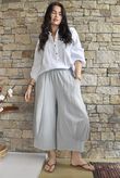 Jo Jo Quirky Hopsack Crop Pant Dove
